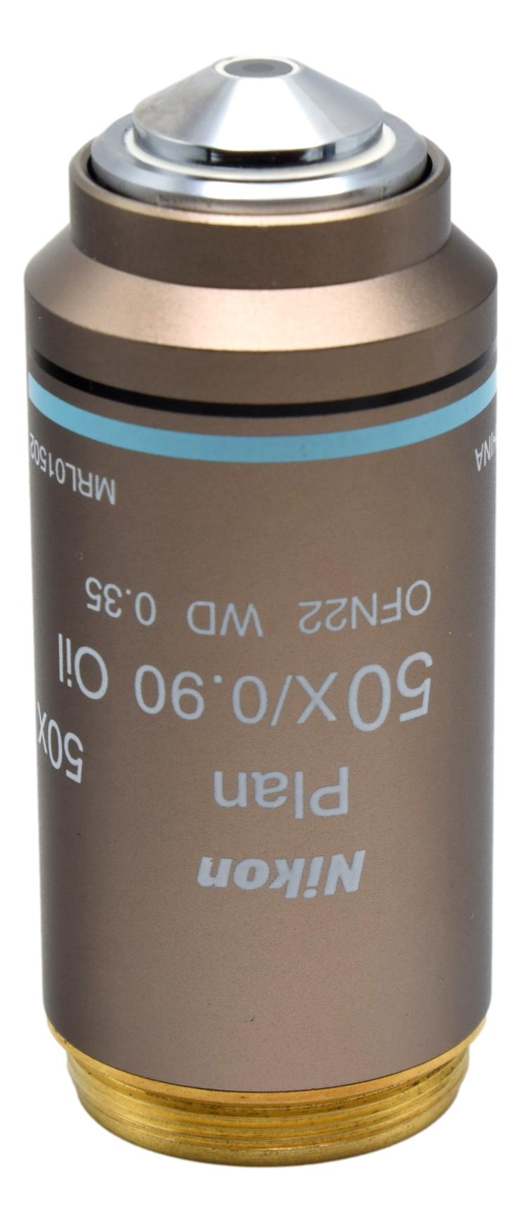 Nikon Plan 50x Oil Microscope Objective – Microscope Central