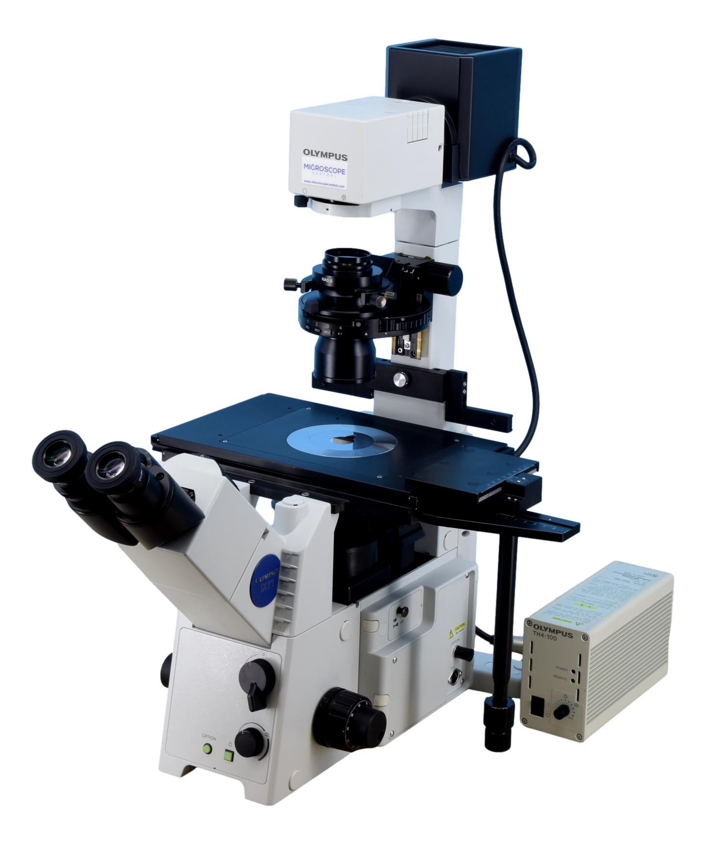 Olympus IX71 Relief Contrast / Hoffman Modulation Inverted Microscope