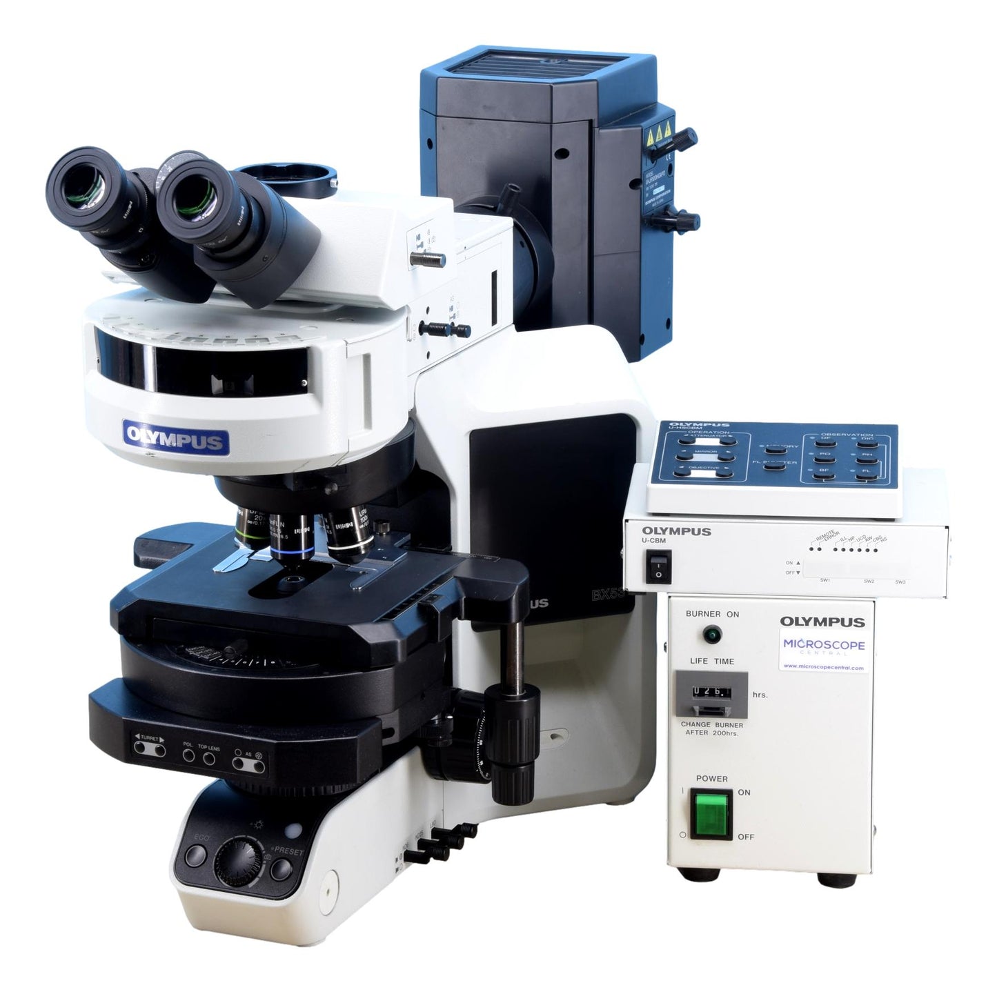 Olympus BX53 Motorized Fluorescence DIC Microscope