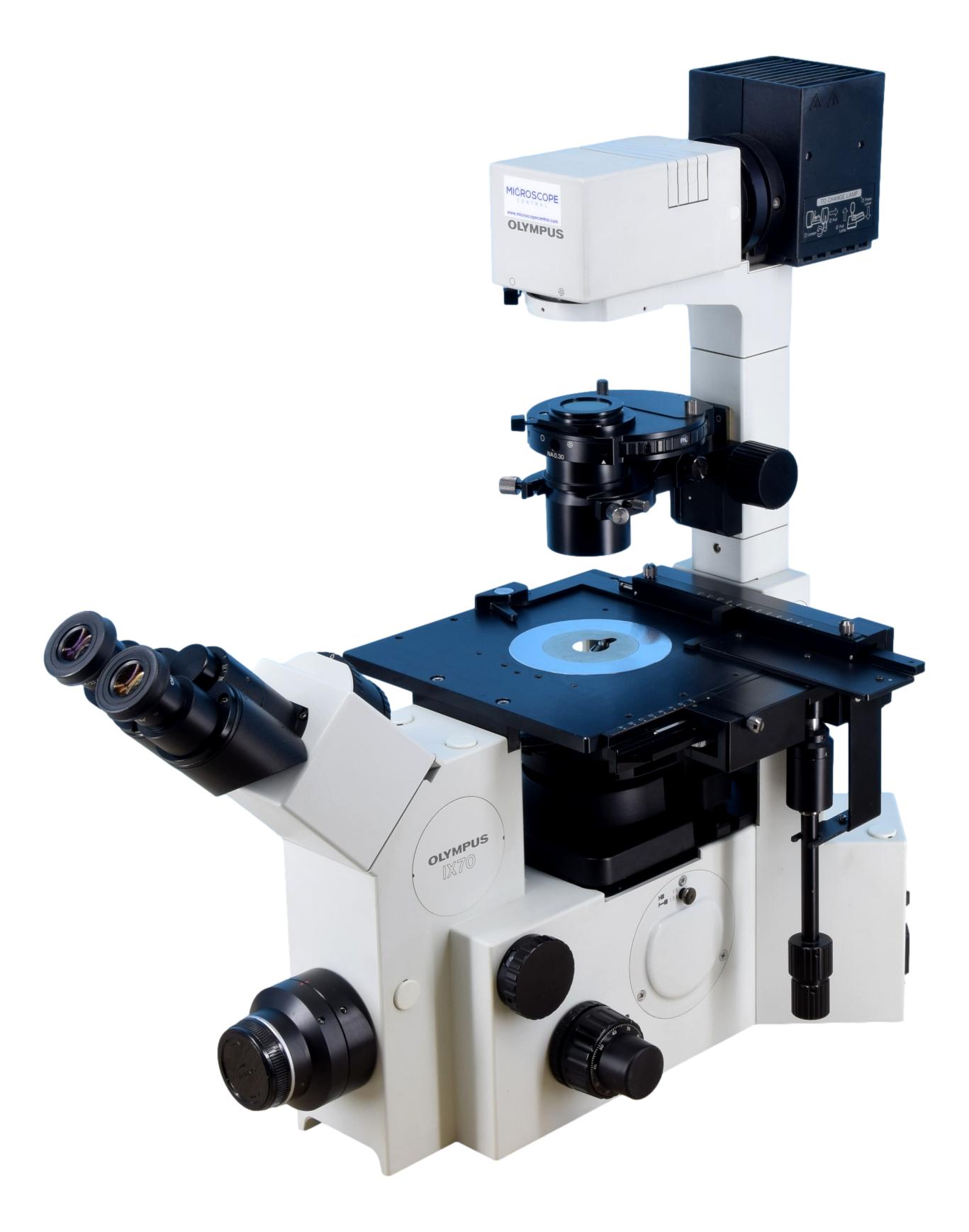 Olympus IX70 Inverted Phase Contrast Microscope – Microscope Central