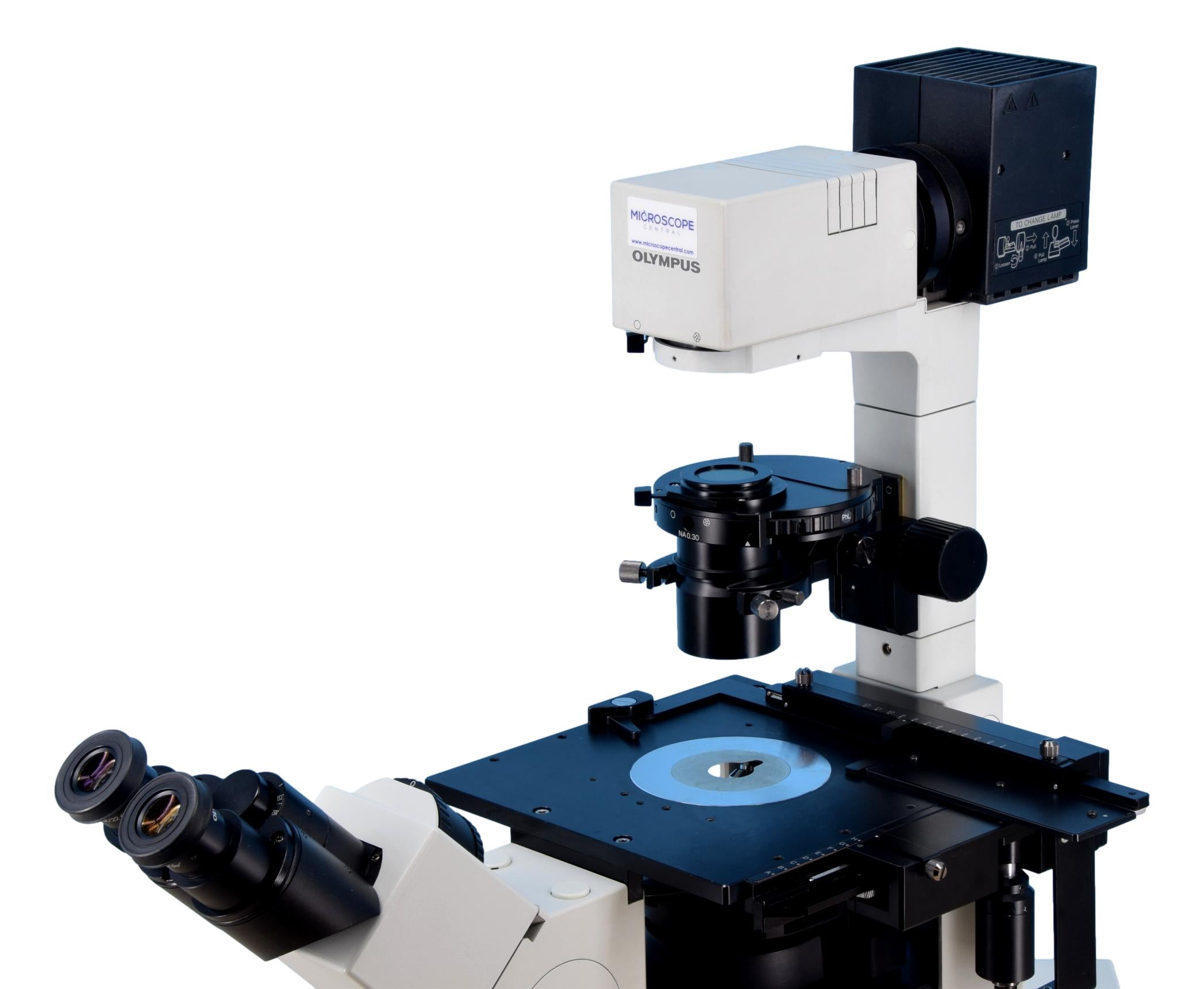 Olympus IX70 Inverted Phase Contrast Microscope – Microscope Central