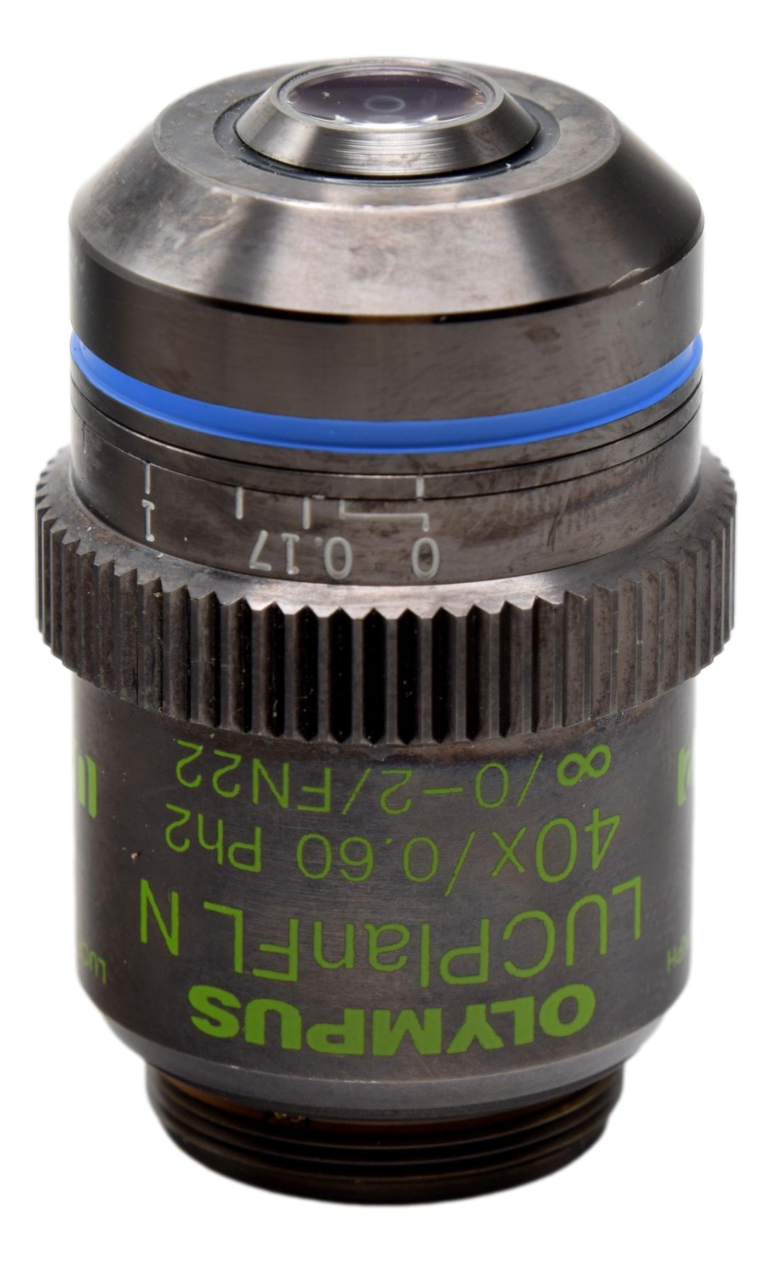 Olympus LUCPlanFL N 40x Phase Contrast Microscope Objective -  1-U2C377