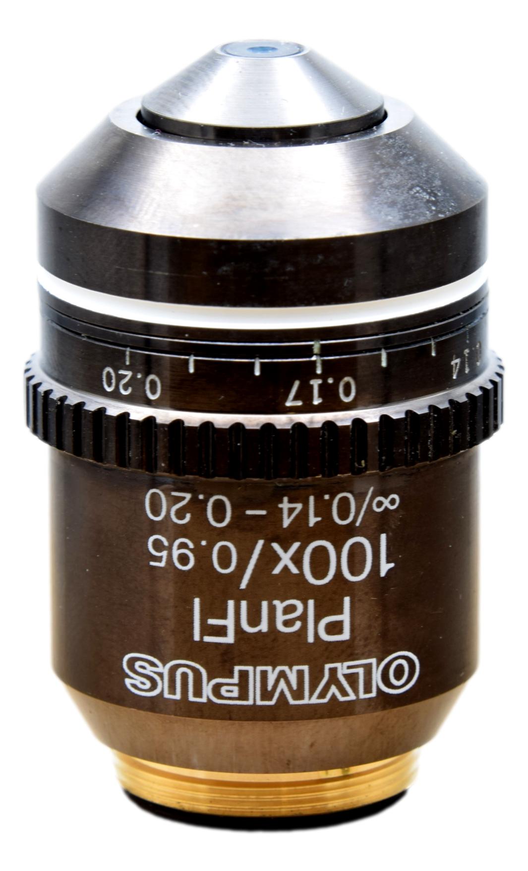 Objective Microscope Fiber Output Olympus PlanFL 100x Dry Microscope Objective – Microscope Central