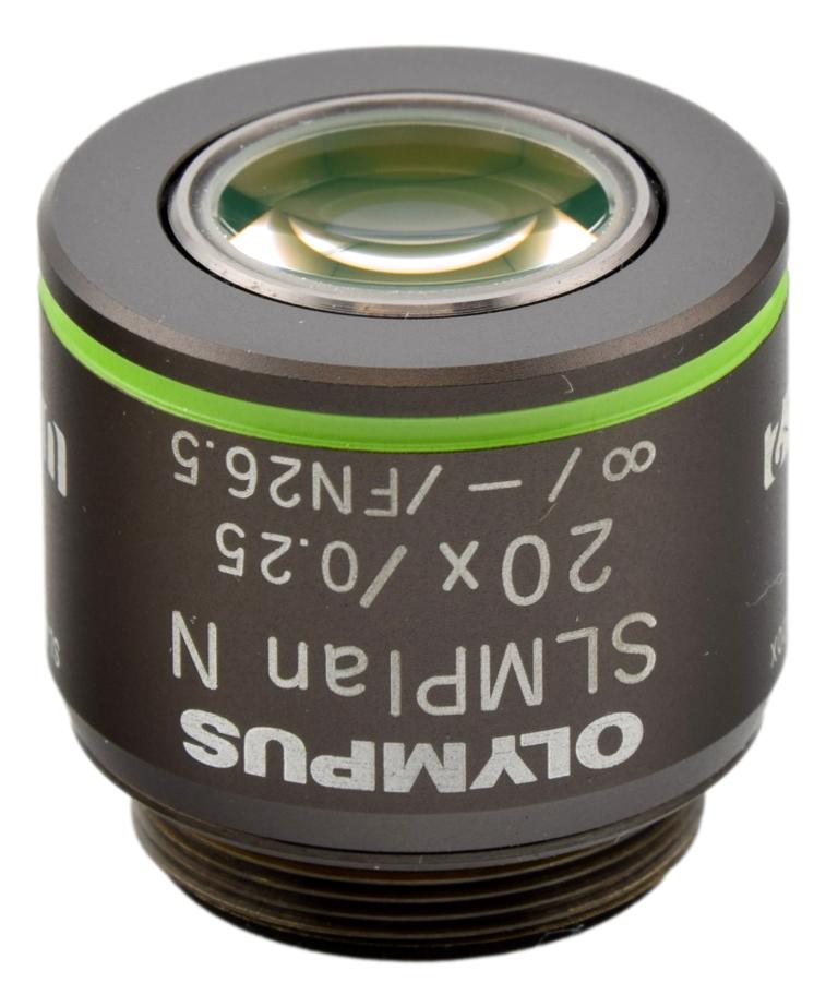 Olympus SLMPlan N 20x Super Long Working Distance Microscope Objective ...