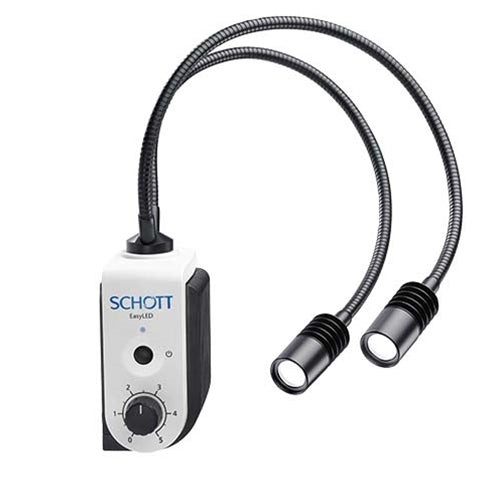 Dual Gooseneck Microscope Illuminators | LED & Halogen – Microscope Central