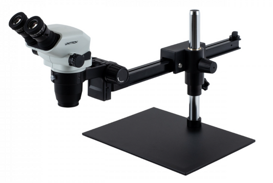 Unitron Z645 Stereo Microscope on Gliding Arm Boom Stan - Binocular - 13502