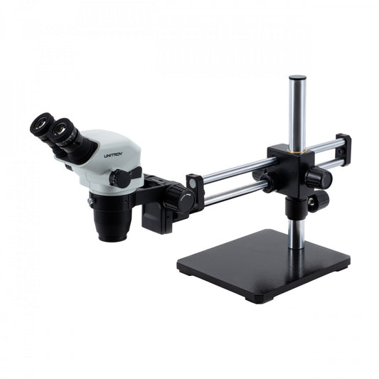 Unitron Z645 Stereo Microscope on Ball Bearing Boom Stand 6.7x - 45x - Binocular
