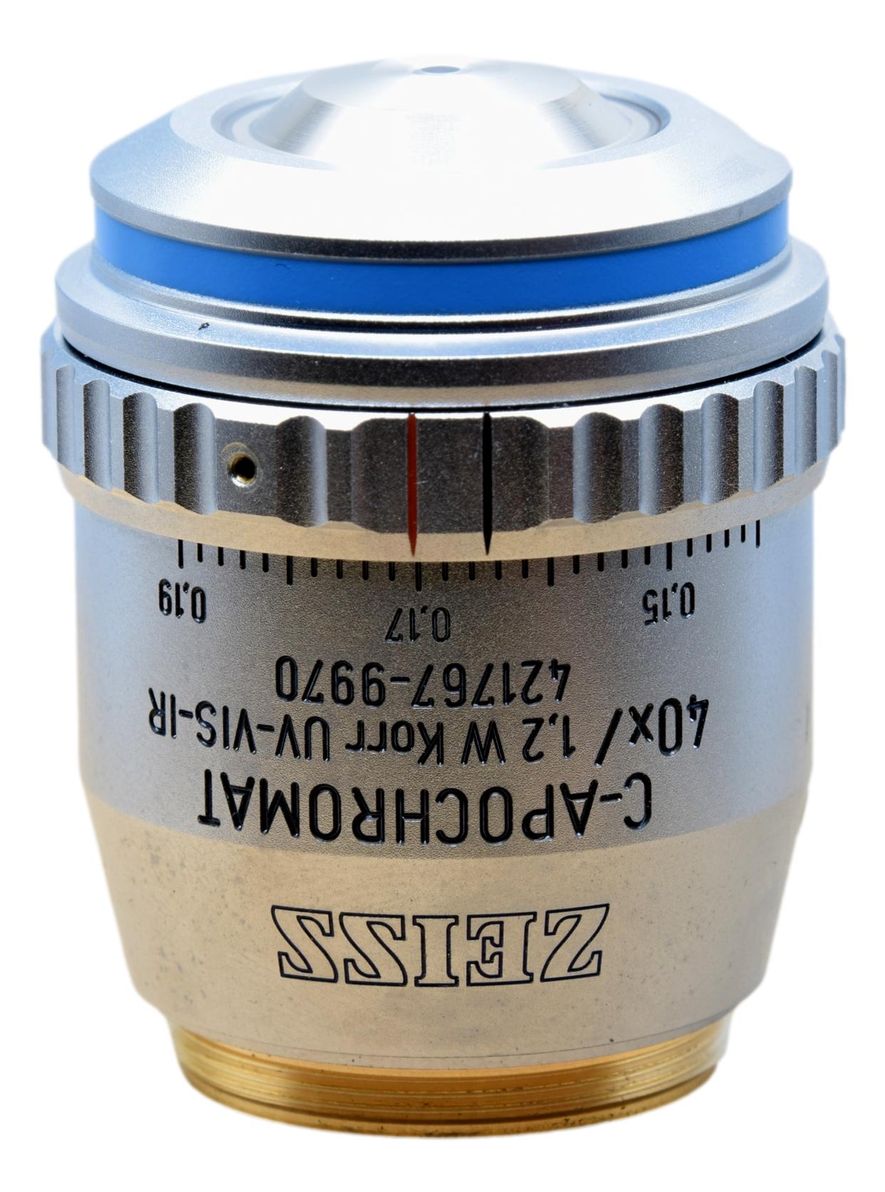Immersion Microscope Zeiss C-APOCHROMAT 40x Water Immersion Korr Microscope Objective ...