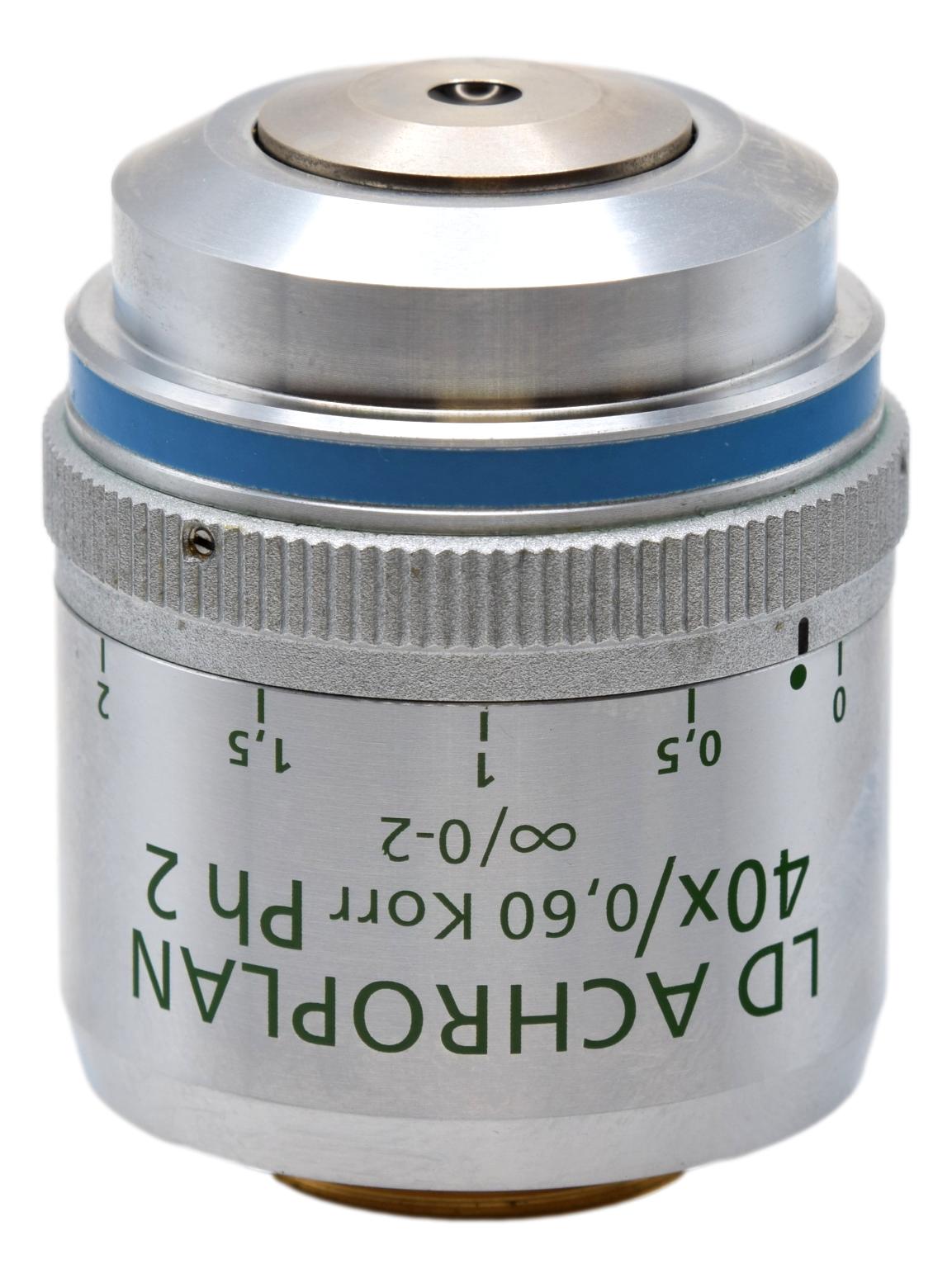 Microscopic 40x Ruler Zeiss LD ACHROPLAN 40x Ph2 Phase Contrast Microscope Objective ...