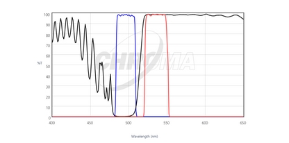 Chroma 49303 ET - Green#1 FISH Filter Set