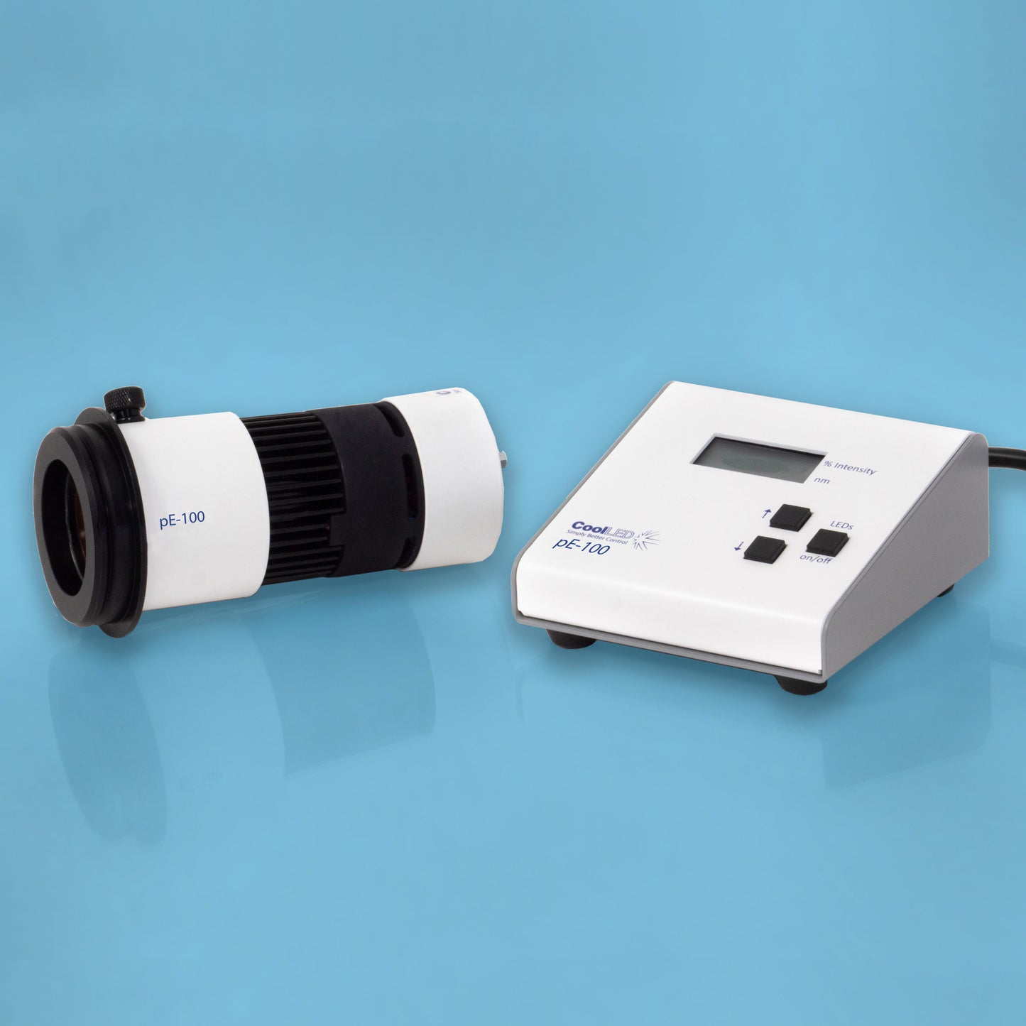 CoolLED pE-100 | Single-Wavelength (595nm) Fluorescence LED Illumination System