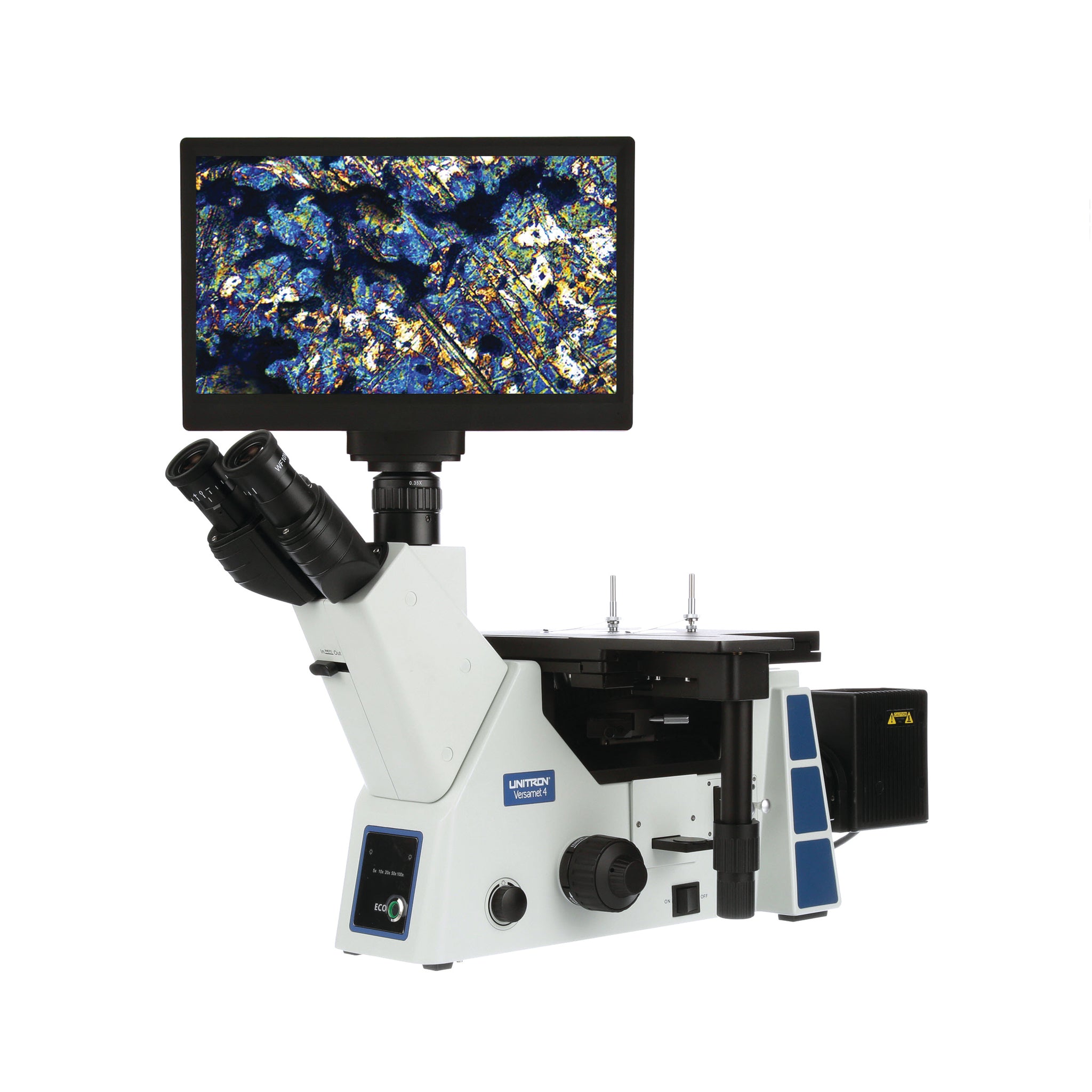 Unitron Versamet 4 Inverted Metallurgical Brightfield HD Digital Microscope
