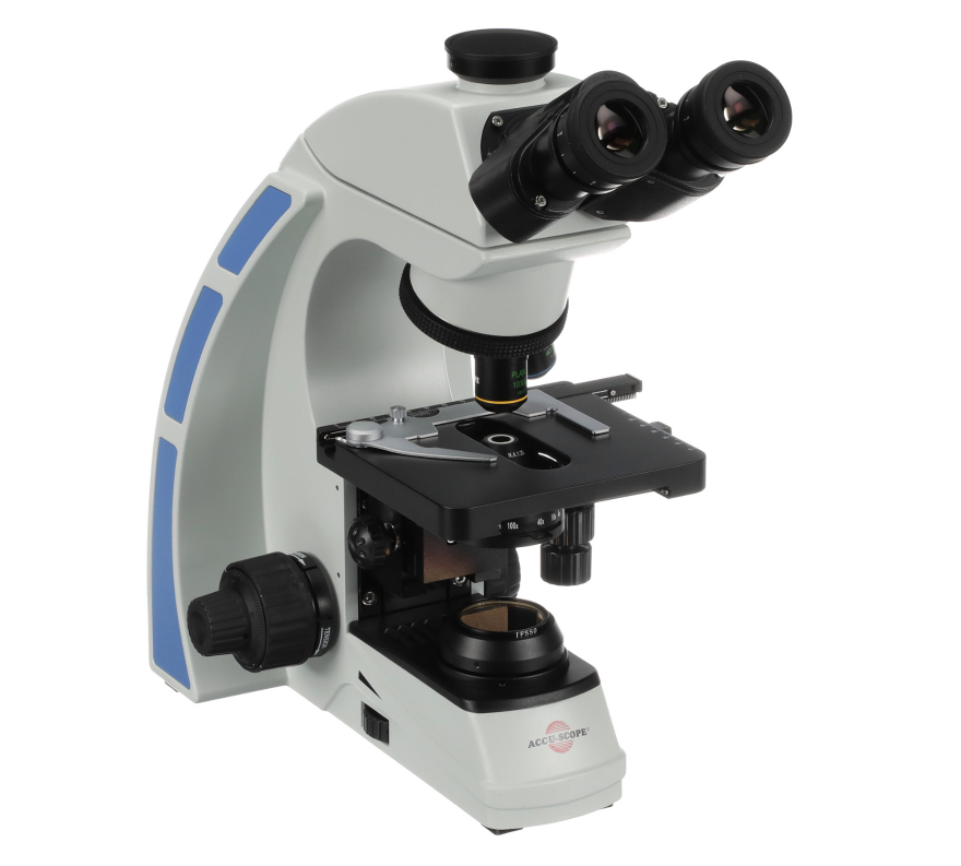 Accu-Scope 3000 Trinoccular LED PCM Microscope NIOSH 7400 