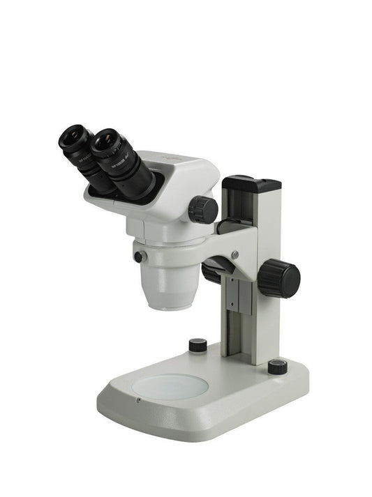 Accu-Scope 3075 / 3076 Zoom Stereo Microscope on E-LED Stand - Microscope Central
 - 1