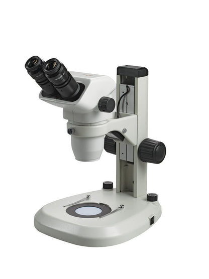 Accu-Scope 3075 / 3076 Zoom Stereo Microscope on Coarse / Fine Focus LED Stand - Microscope Central
 - 2