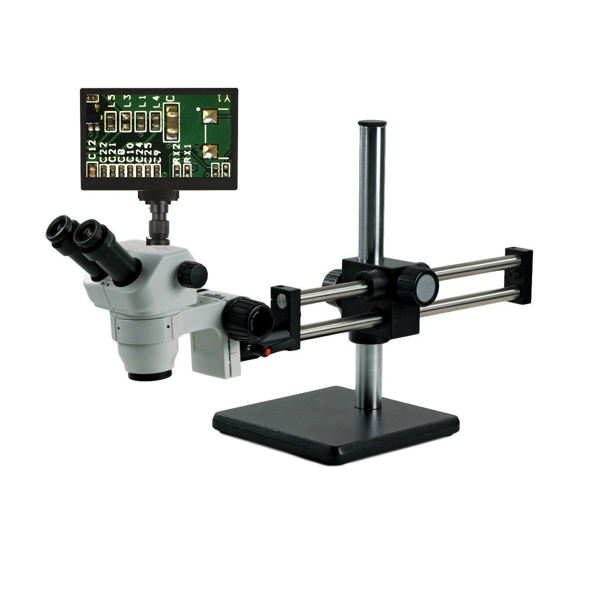 Accu-Scope 3079 HD Digital Microscope on Ball Bearing Boom Stand - 8x-35x