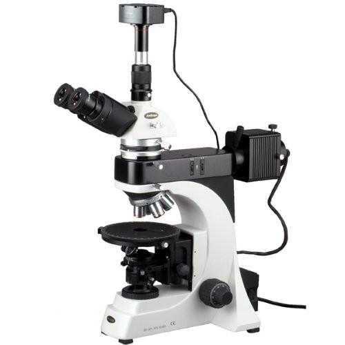 AmScope 50X-1250X EPI Infinity Polarizing Microscope + 18MP USB 3.0 Di ...
