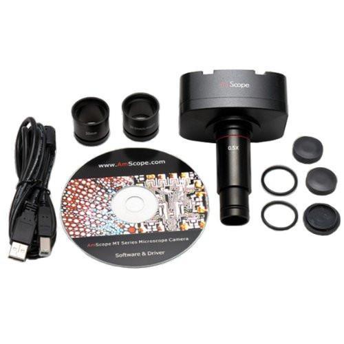 AmScope 50X-2500X Darkfield Polarizing Metallurgical Microscope + 10MP Digital Camera