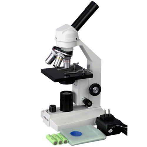 AmScope 40x-800x Student Compound Microscope - LED Cordless ...