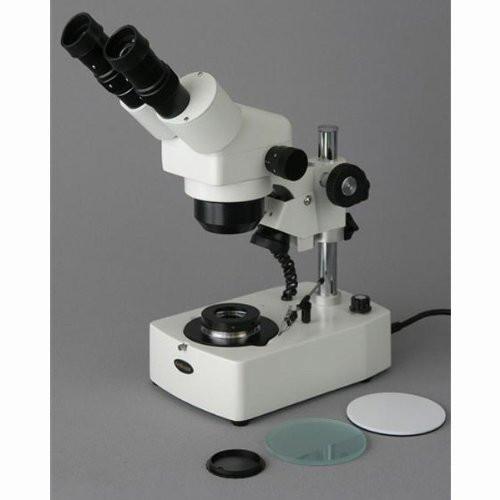 AmScope 5X-80X Darkfield Jewelry Gem Stereo Zoom Microscope