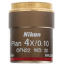 Nikon 4x Plan Achromat Microscope Objective
