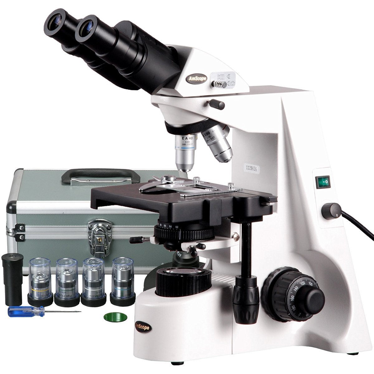 AmScope 40X-2000X Professional Infinity Phase Contrast Kohler Compound Microscope