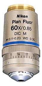 Nikon 60x Plan Fluorite Microscope Objective