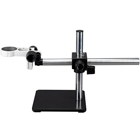 AmScope Heavy Duty Single Arm Boom Stand with 76mm Focusing Rack