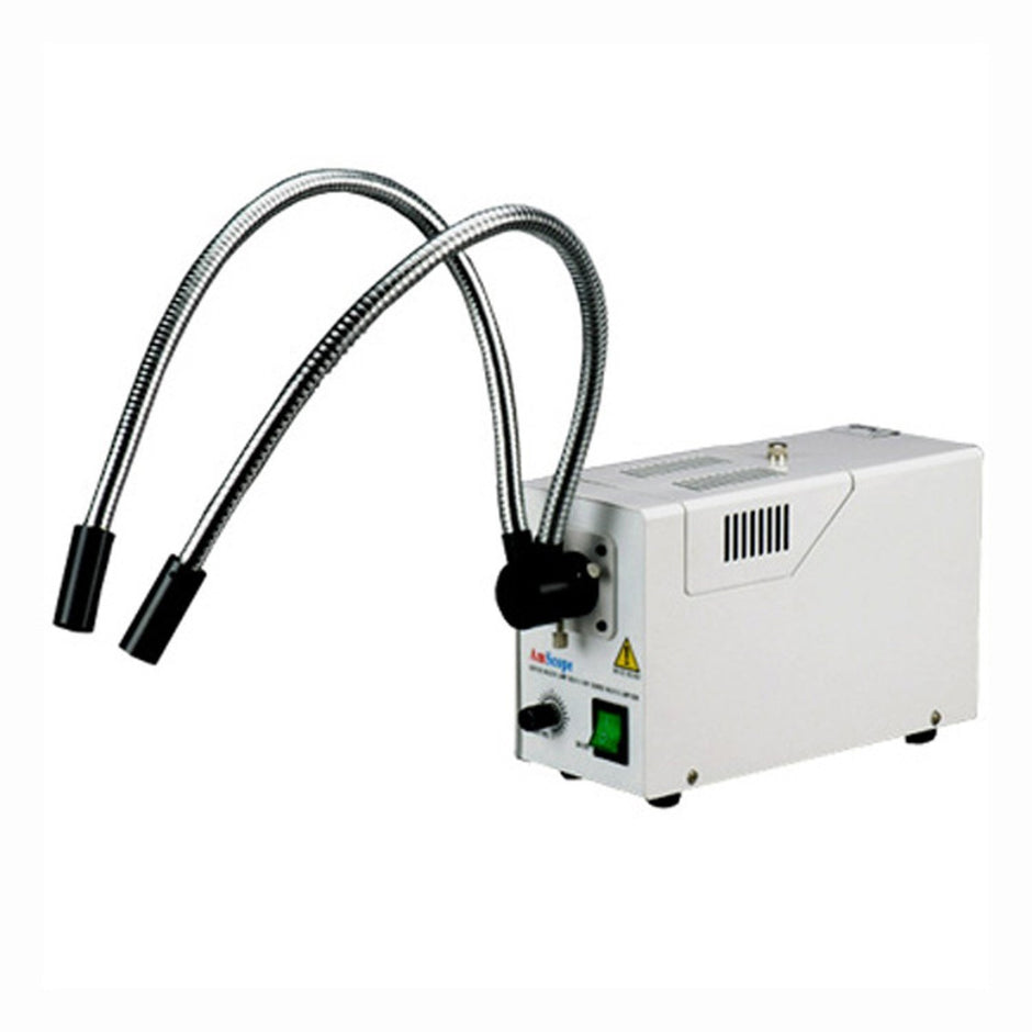 Dual Gooseneck Microscope Illuminators | LED & Halogen – Microscope Central