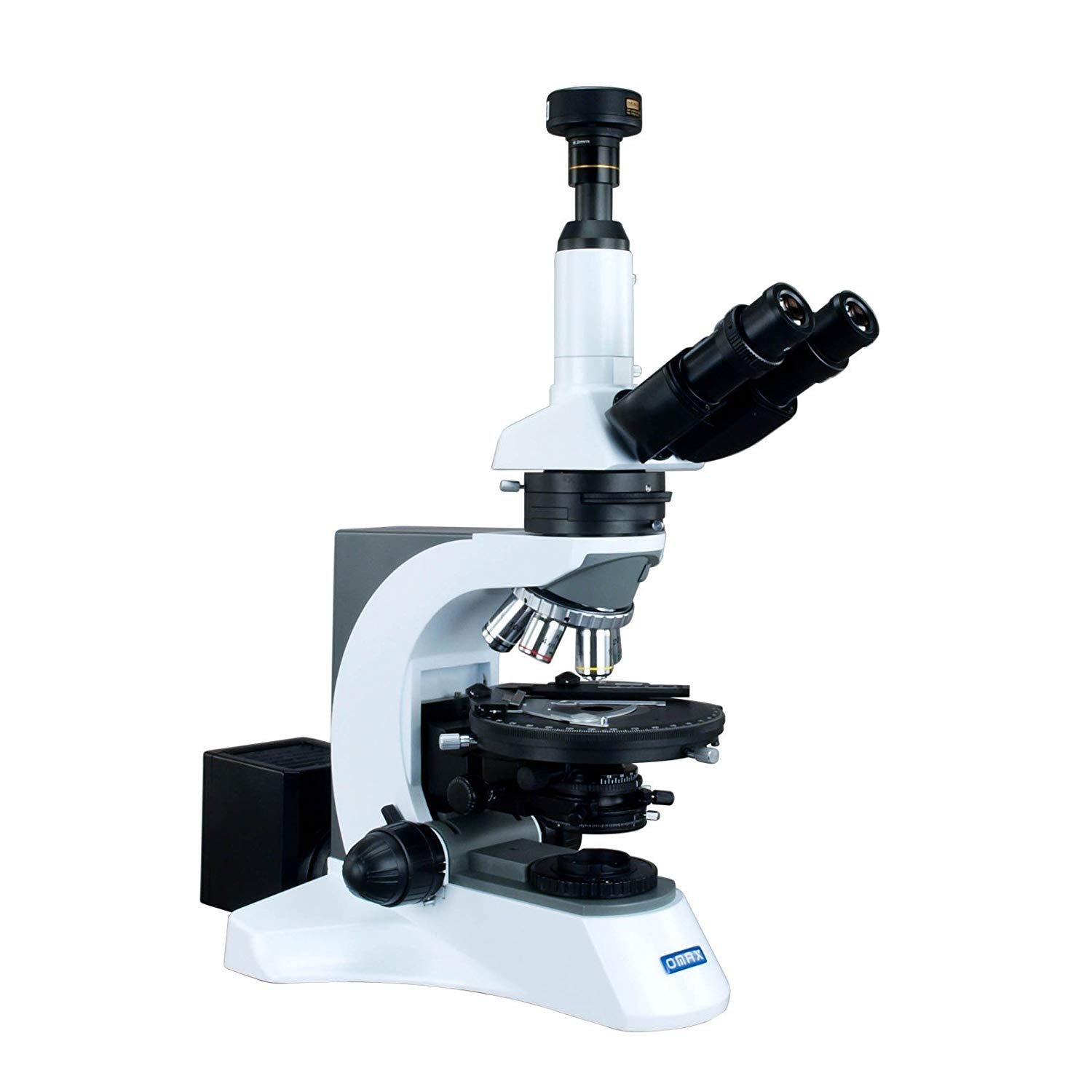 OMAX 40X-1000X PLAN Trinocular Infinity Polarizing Microscope With 1.3MP Camera