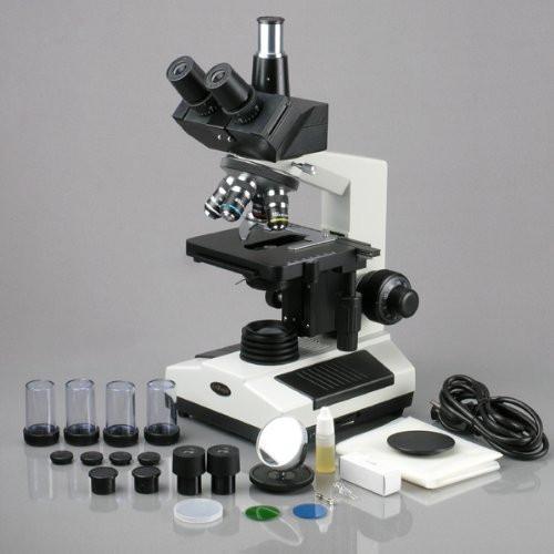 AmScope 40X-2000X Phase Contrast Turret Doctor Veterinary Trinocular Compound Microscope