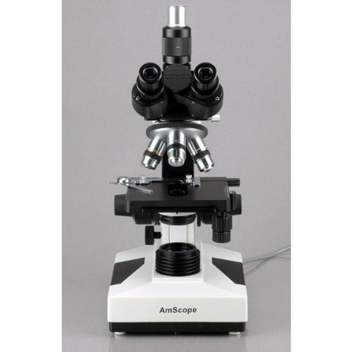AmScope 40X-1600X Lab Clinic Vet Trinocular Phase Contrast Compound Microscope