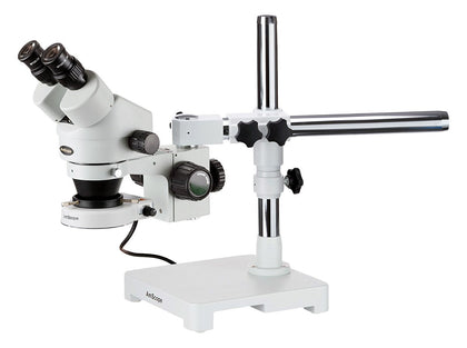 AmScope 7X-45X Binocular Stereo Zoom Microscope with Double Arm