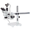 AmScope 7X-45X Trinocular LED Boom Stand Stereo Zoom Microscope + 3MP Camera