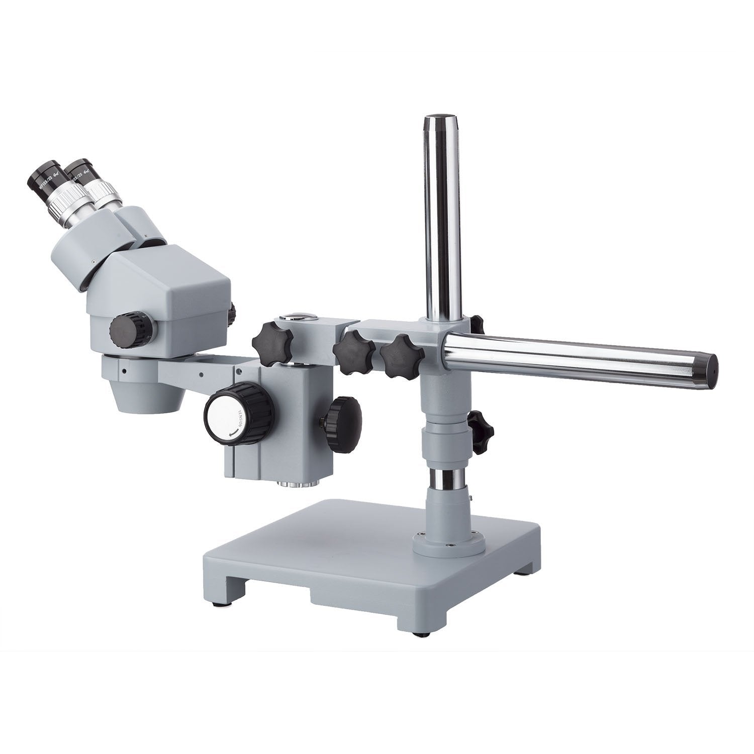 AmScope 7X-45X ESD Safe Stereo Zoom Microscope with Single Arm Boom St ...