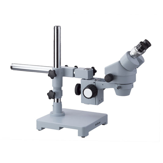 AmScope 7X-45X ESD Safe Stereo Zoom Microscope with Single Arm Boom Stand