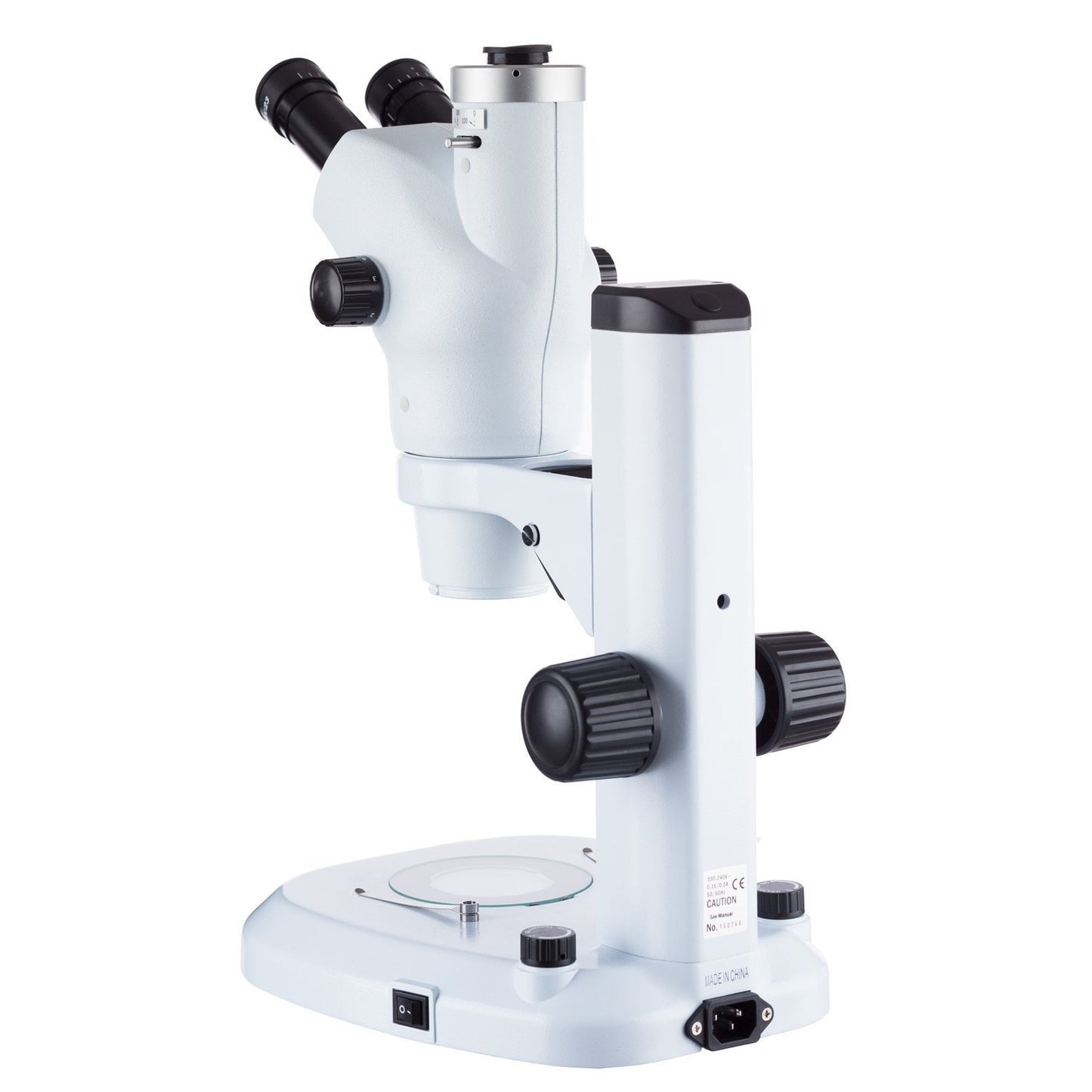 AmScope 6X-50X Trinocular Zoom Stereo Microscope with Dual Illumination + High-speed 3.1MP Camera