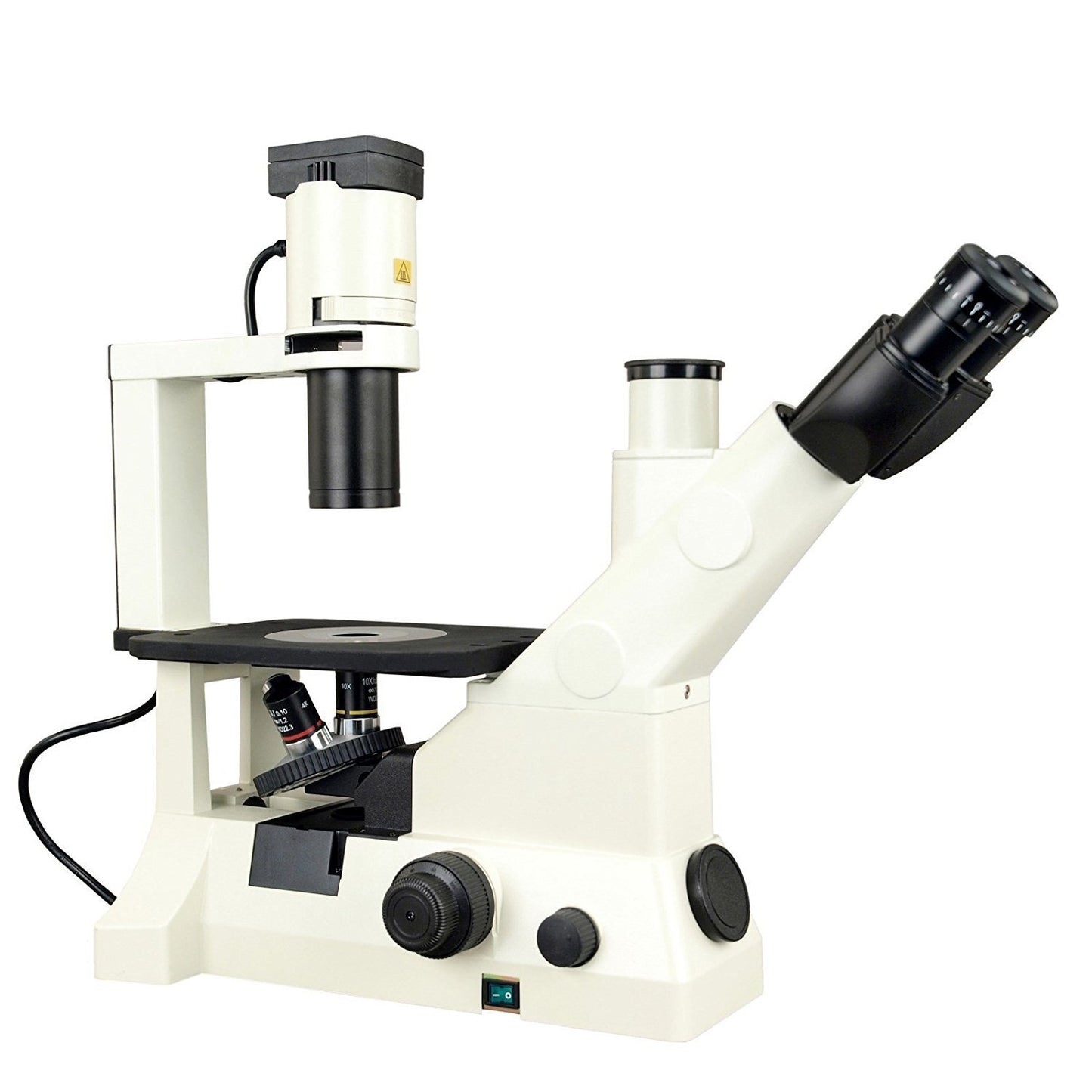 OMAX 40X-400X Inverted Phase Contrast Infinity PLAN Trinocular Biological Microscope
