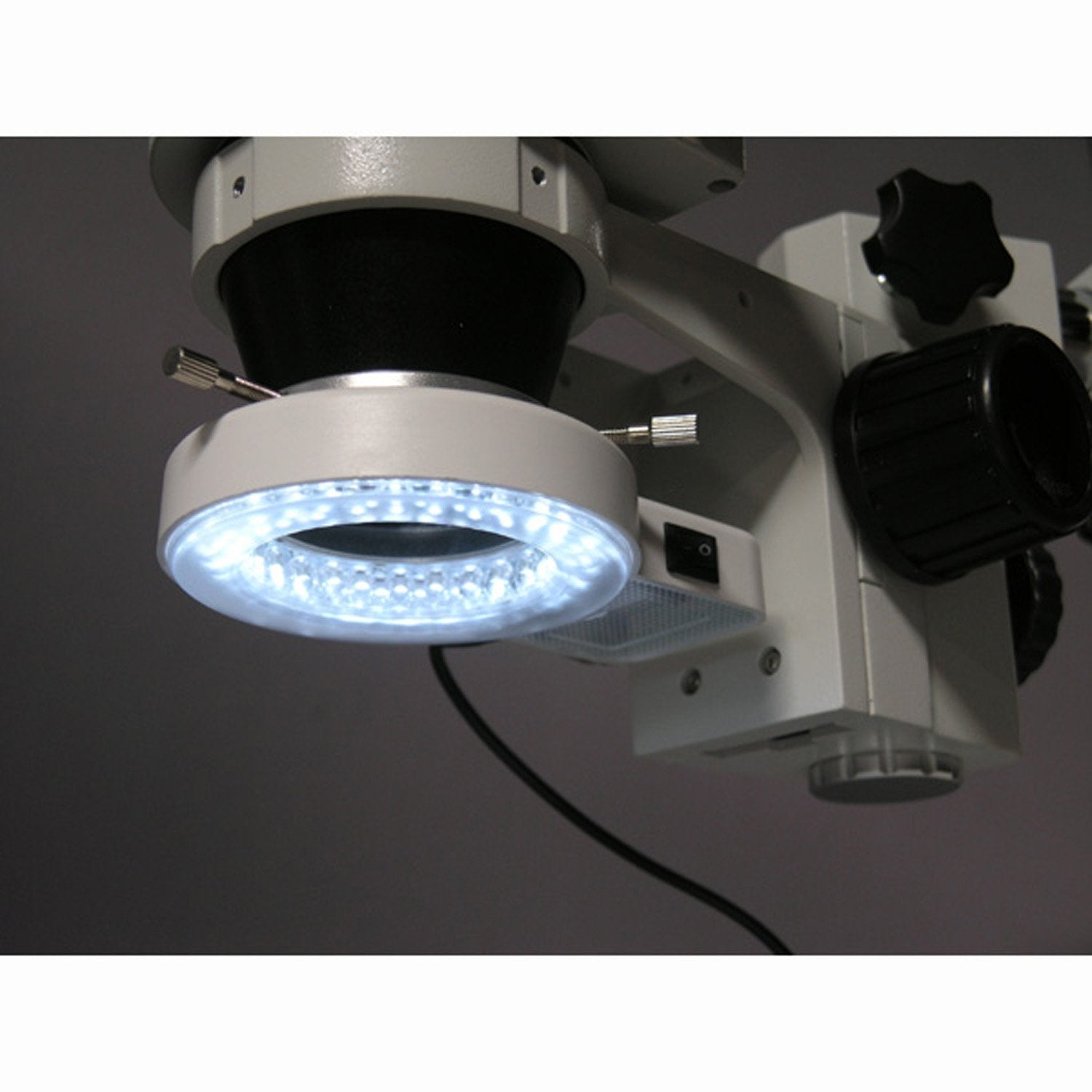 AmScope 3.5X-90X Trinocular LED Boom Stand Stereo Microscope + 5MP Cam ...