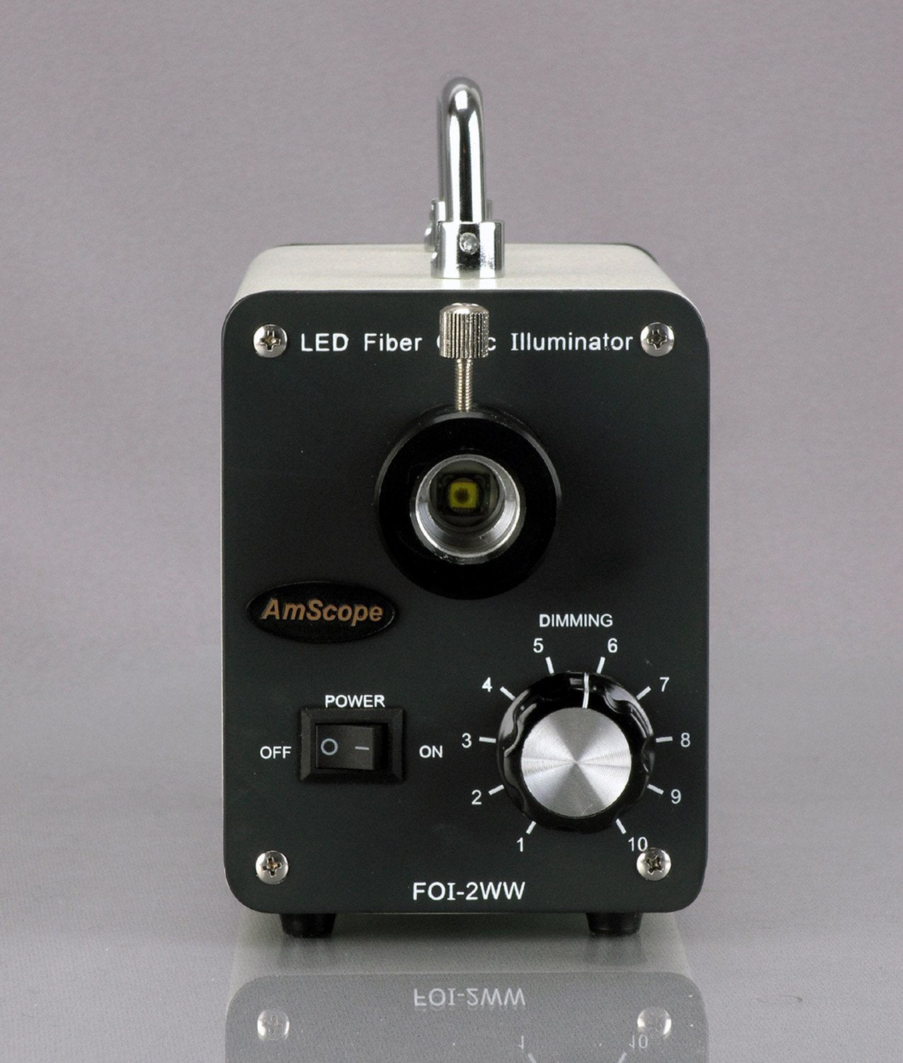 .20W LED Fiber Optic Single Gooseneck Light Microscope Illuminator