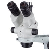 7X-45X Simul-Focal Stereo Lockable Zoom Microscope on Single Arm Boom Stand
