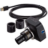 AmScope 5MP Global-shutter Low-light USB3.0 C-mount Microscope Camera with Calibration Slide