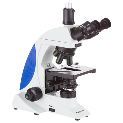 AmScope 100X-1000X Trinocular LED Infinity Plan Phase Contrast Microscope