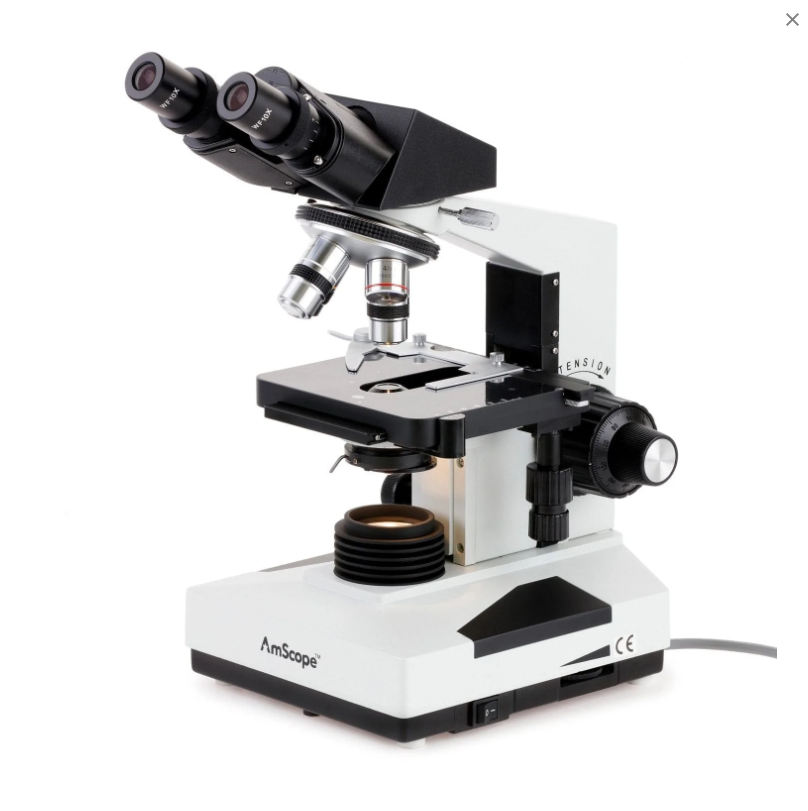 AmScope 40X-1600X Binocular LED Compound Microscope – Microscope Central