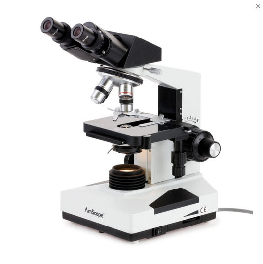 AmScope 40X-1600X Binocular LED Compound Microscope