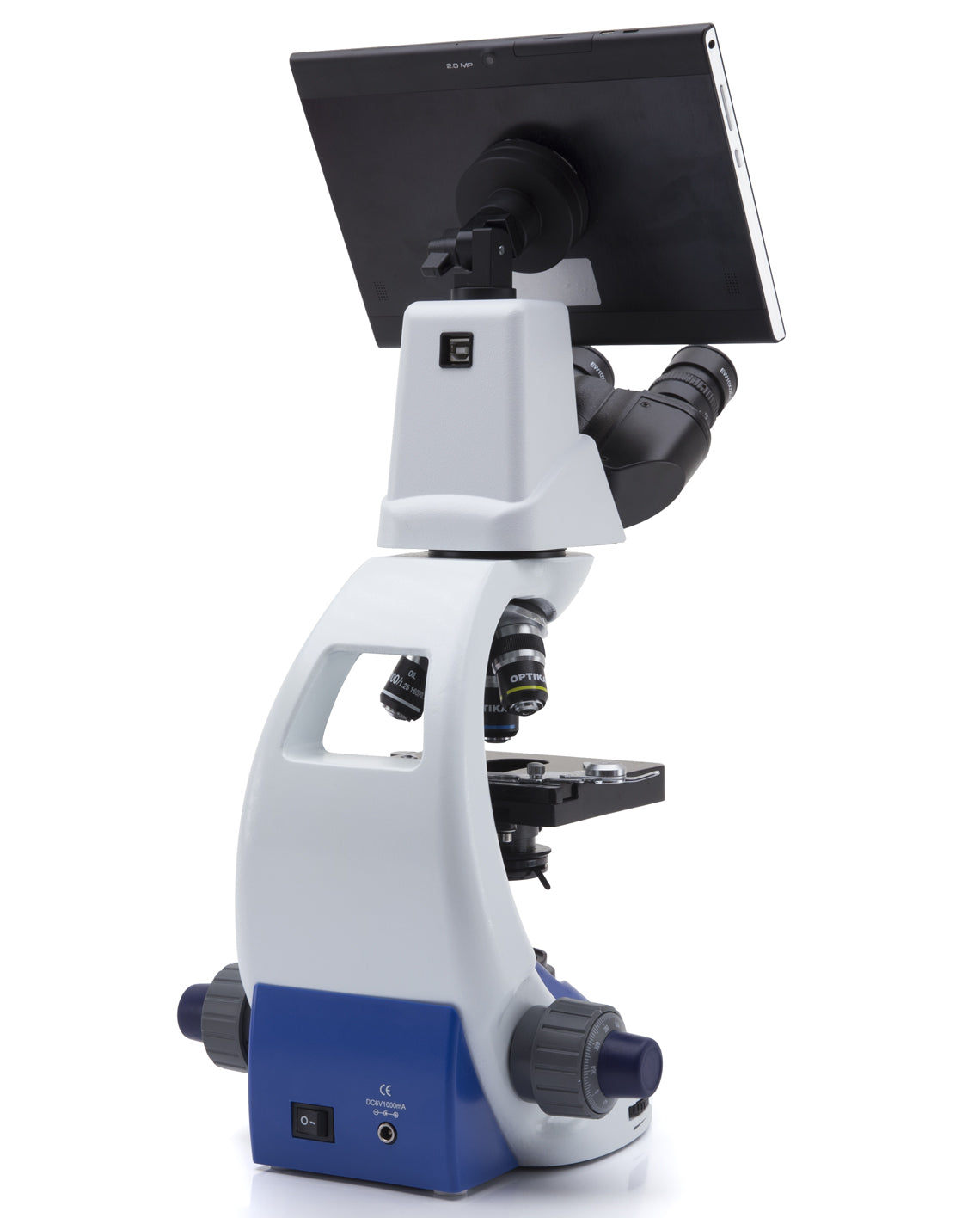 Optika B-190TB Digital Compound Microscope | Microscope w/ Tablet ...