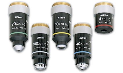 Nikon Eclipse E200 CFI E Plan Microscope Objectives