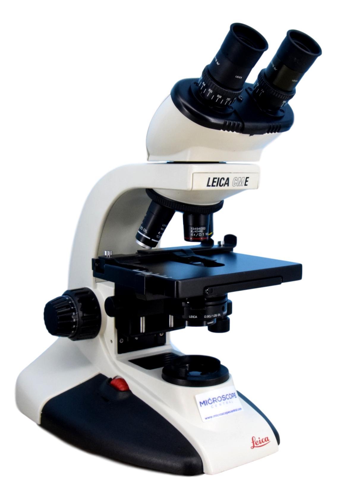 Leica CME Microscope | 4x, 10x, 40x, 100x Oil Objectives