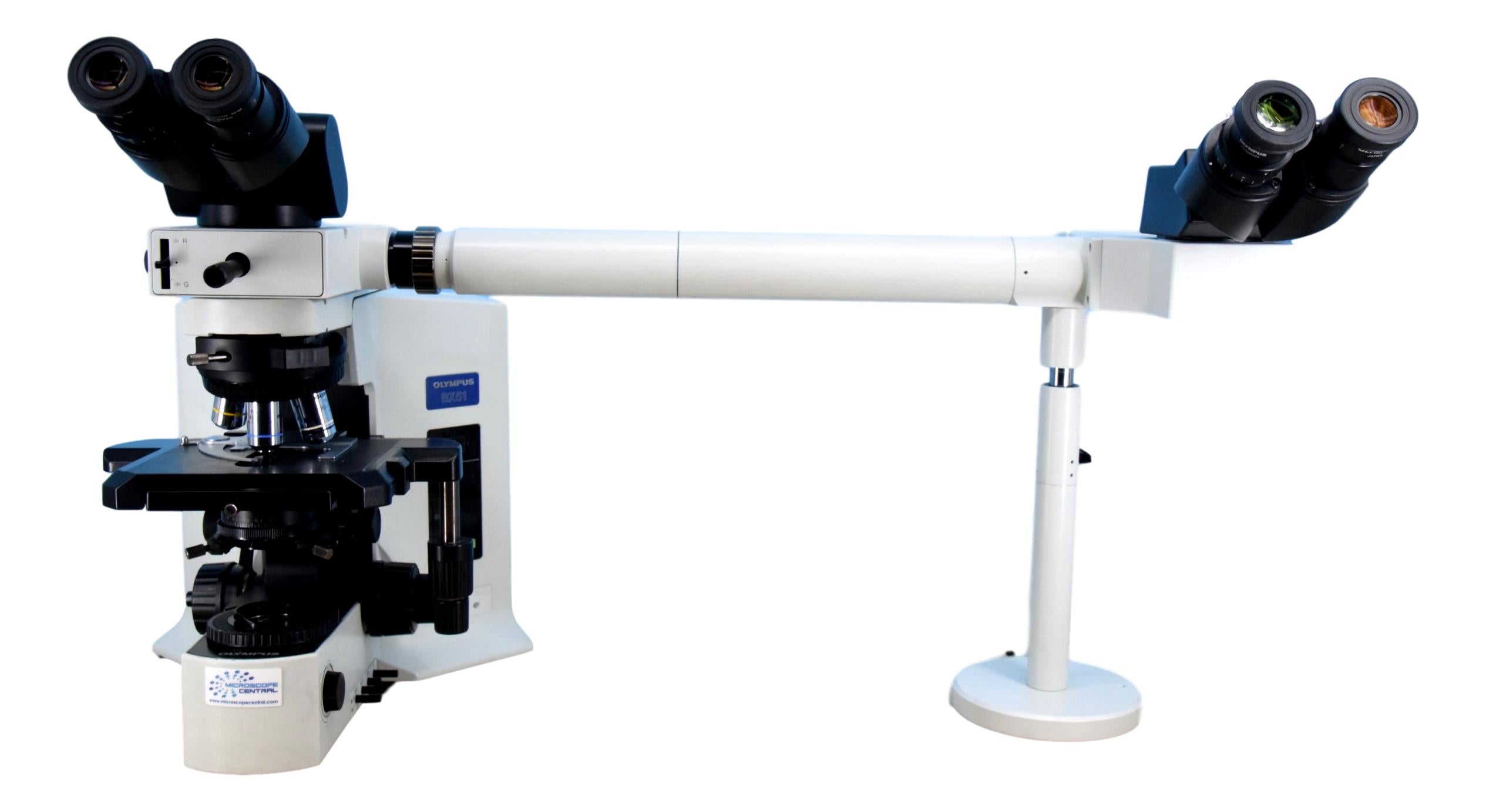 Dual View System Microscope Olympus BX51 Dual Viewing Side-By-Side Microscope – Microscope Central