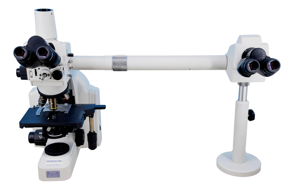 Dual View System Microscope Nikon E400 Dual Viewing Side-By-Side Teaching Microscope – Microscope ...